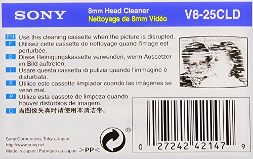 SONY DV Video Head Cleaner Cassette Tape Cleaning Hi8 Digital 8 mm